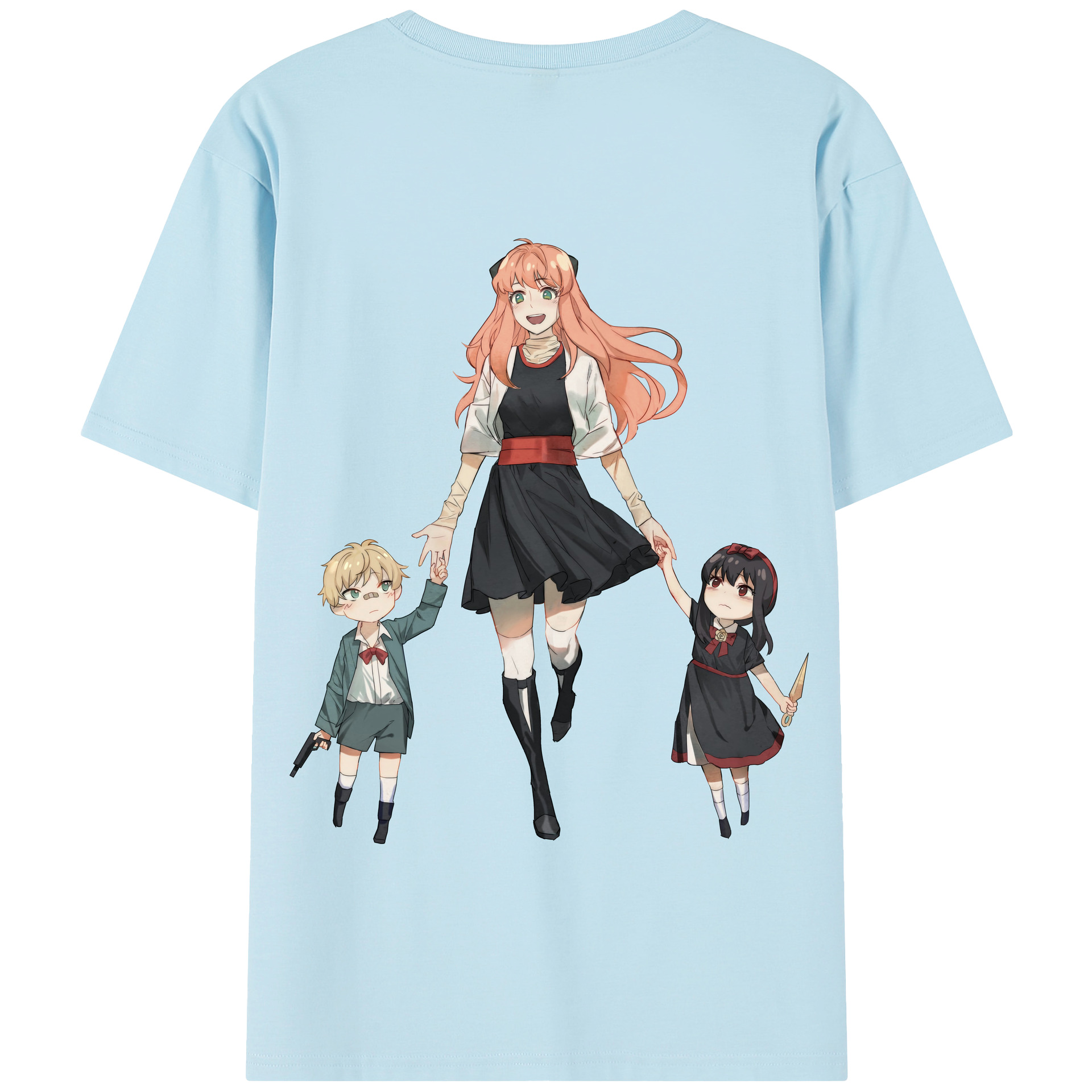 （画像用） SPY×FAMILY间谍家家酒 綿100％半袖Tシャツ（背面プリント）